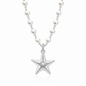 GARGANTILHA ESTRELA DO MAR FIO PÉROLAS